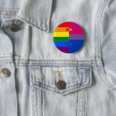 Homoromantische Bisexual Pin Ronde Button 5,7 Cm (In situ)