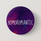 Homoromantische sterrenstatus ronde button 5,7 cm (Voorkant)