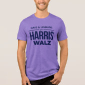 Homo's en lesbiennes voor Harris Walz Tri-Blend Shirt (Voorkant)