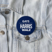 Homo's voor Harris Walz Ronde Button 7,6 Cm (In situ)