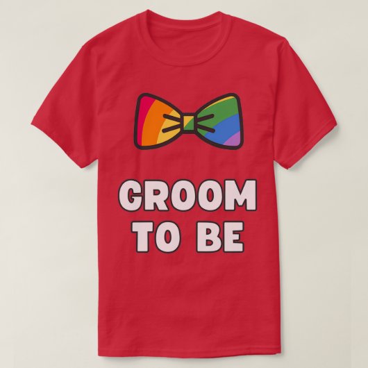 HOMOSAKS MAN DIE LGBT BACHELOR PARTY WORDT GEGEVEN T-SHIRT (Design voorkant)
