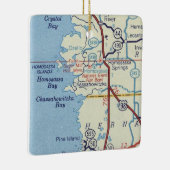 Homosassa Springs FL kaart Keramisch Ornament (Rechts)