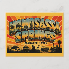 Homosassa Springs Florida Manateehaven Briefkaart