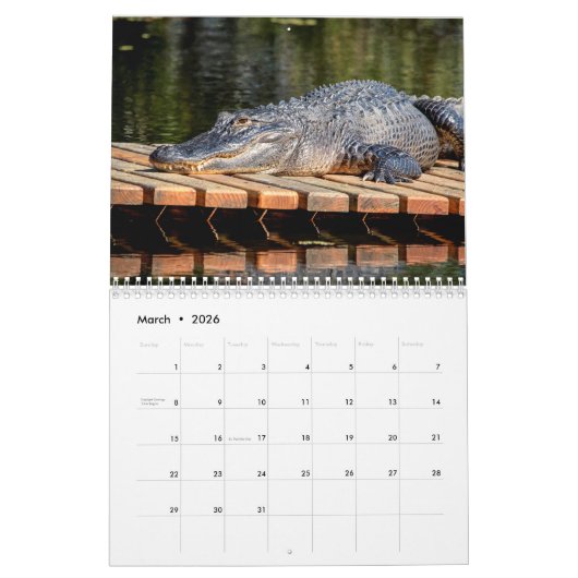 Homosassa Springs Wildlife Park 2026 Kalender (Mar 2026)