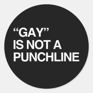 HOMOSEKSUALITEIT IS GEEN GRAP RONDE STICKER
