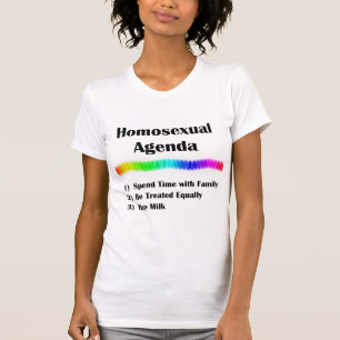 Homoseksueel Agenda T-shirt