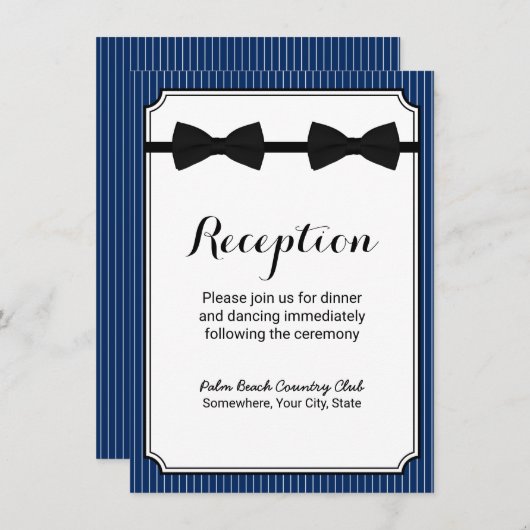 Homoseksueel bruiloft dubbele boog Stropdassen mar Informatiekaartje (Voorkant / Achterkant)