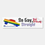 homoseksueel bumpersticker (Voorkant)