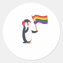 Homoseksueel Penguin Gay Pride Month LGBT Ronde Sticker