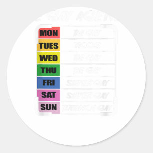homoseksuele agenda homo of lesbisch ronde sticker