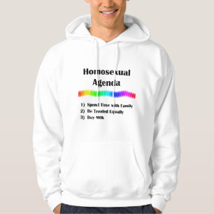 Homoseksuele agenda hoodie