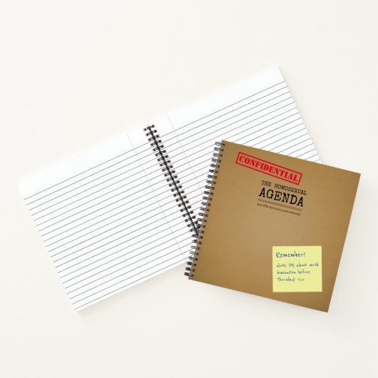 Homoseksuele Agenda LGBT Joke (Binnen)