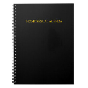 "Homoseksuele agenda"-notebook Notitieboek