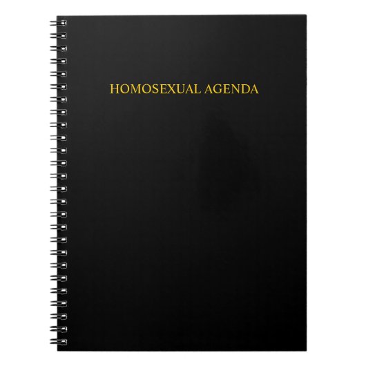 "Homoseksuele agenda"-notebook Notitieboek (Voorkant)