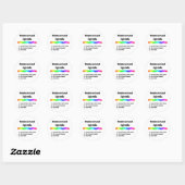 Homoseksuele agenda ronde sticker (Vel)