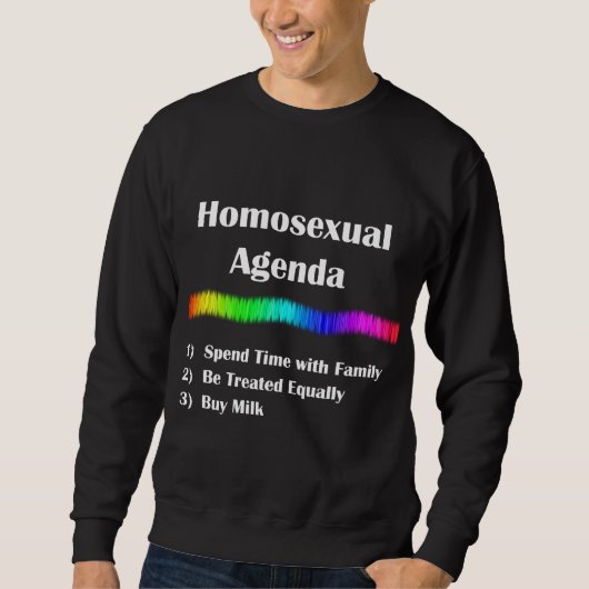 Homoseksuele agenda trui (Voorkant)