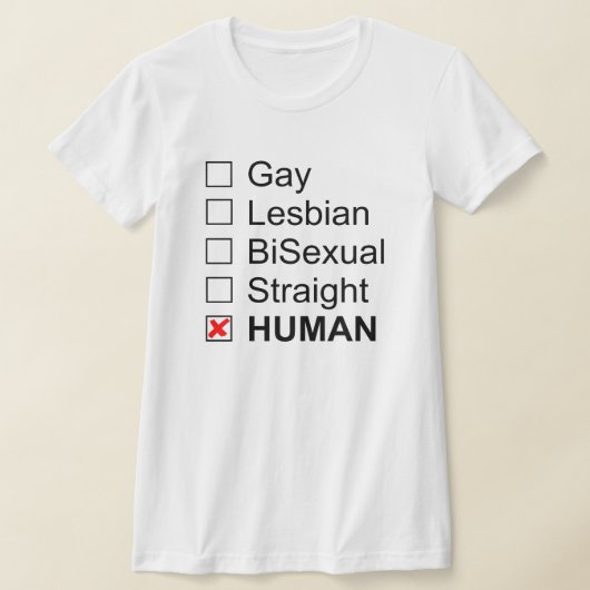 Homoseksuele biSeksuele, niet-menselijke labels T T-shirt (Laagn)