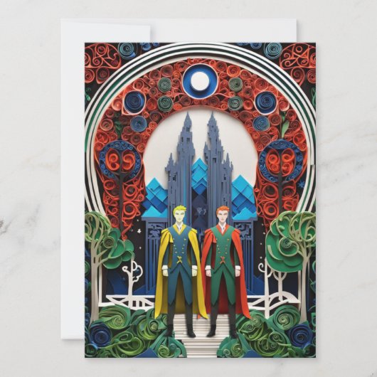 Homoseksuele bruiloft uitnodiging (Voorkant)