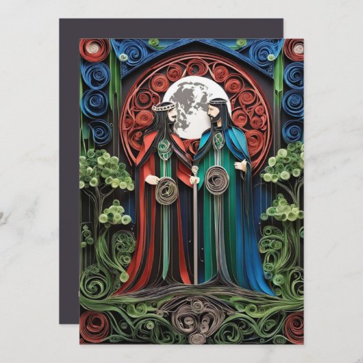 Homoseksuele bruiloft uitnodiging (Voorkant / Achterkant)