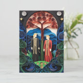 Homoseksuele bruiloft uitnodiging (Staand voorkant)