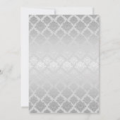 Homoseksuele Elegante Zilveren Trouw Uitnodiging (Achterkant)