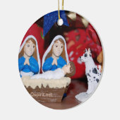 Homoseksuele/lesbische nationaliteit: kerstversier keramisch ornament (Links)