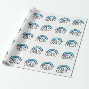 Homoseksuele man en trots cadeaupapier