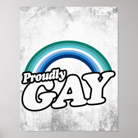 Homoseksuele man en trots poster (Voorkant)