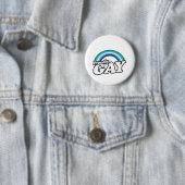 Homoseksuele man en trots ronde button 5,7 cm (In situ)
