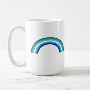 Homoseksuele man regenboog azuurblauw koffiemok