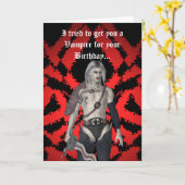 Homoseksuele mannelijke vampier kaart (Gele Bloem)