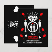 Homoseksuele mannen 3e huwelijksverjaardag (Voorkant / Achterkant)