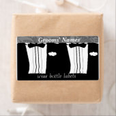 Homoseksuele Mannen Bruiloft Receptie wijnfles lab Etiket (Insitu)