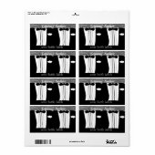 Homoseksuele Mannen Bruiloft Receptie wijnfles lab Etiket (Full Sheet)