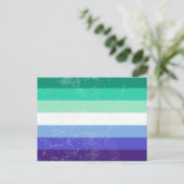 Homoseksuele mannen feestdagenkaart (Staand voorkant)