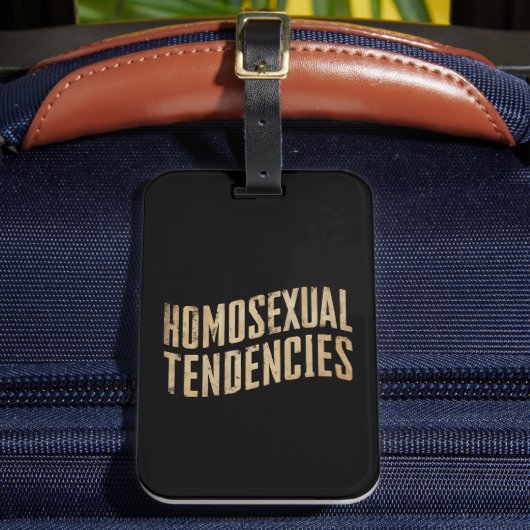 Homoseksuele neigingen Gay Lesbische Pride LGBTQ Bagagelabel (Voorkant Insitu 2)