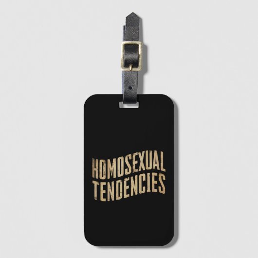 Homoseksuele neigingen Gay Lesbische Pride LGBTQ Bagagelabel (Voorkant (verticaal))