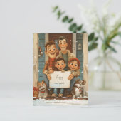 Homoseksuele ouders, Kinderen en honden Briefkaart (Staand voorkant)