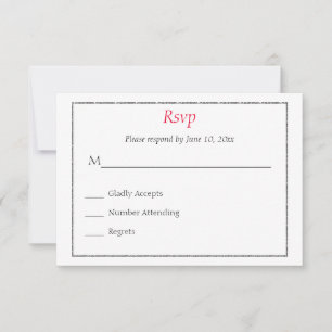 Homoseksuele smoking trouwuitnodiging antwoordkaar RSVP kaartje