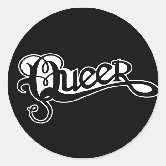 HOMOSEKSUELE STICKERS - Queer 01 (Voorkant)
