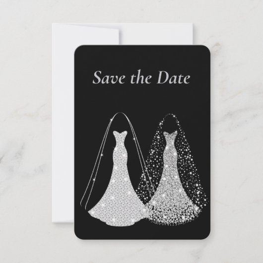 Homoseksuele trouwerij Save The Date kaart (Voorkant)