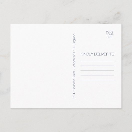 Homoseksuele typografie Save the Date Briefkaart (Achterkant)