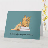 Homoseksuele verjaardag: overgave aan wensen kaart (Gele Bloem)