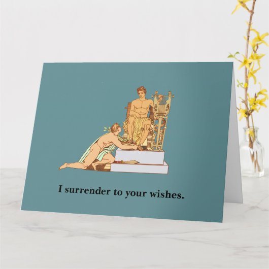 Homoseksuele verjaardag: overgave aan wensen kaart (Gele Bloem)