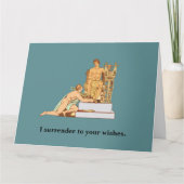 Homoseksuele verjaardag: overgave aan wensen kaart (Voorkant)