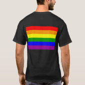 Homoseksuelen institutionaliseren - Gay Marriag on T-shirt (Achterkant)