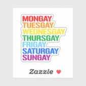 Homoseksuelen van de week sticker (Vel)