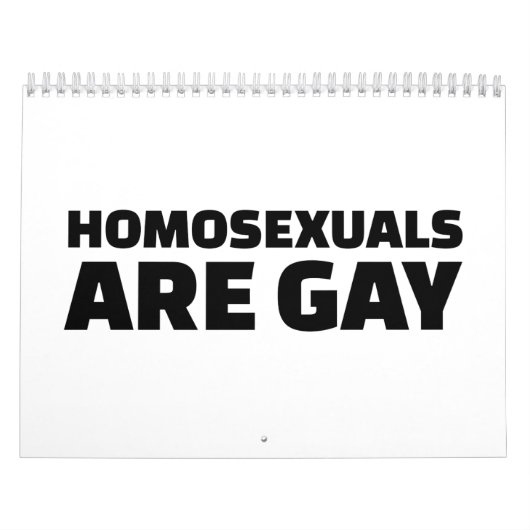 Homoseksuelen zijn homo's kalender (Hoes)