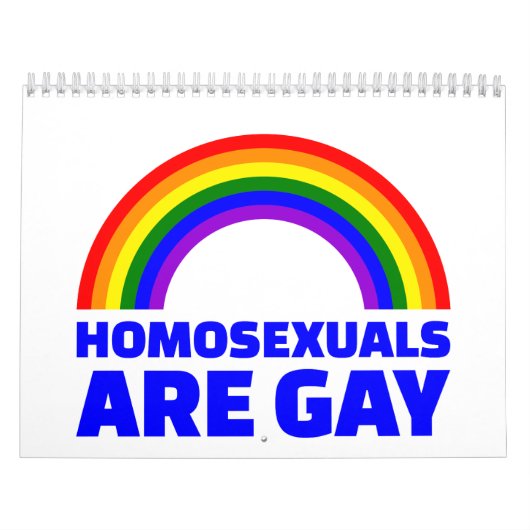 Homoseksuelen zijn homo's kalender (Hoes)