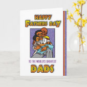 Homosexueel - de Gelukkige Dag van Vaders - 2 Dads Kaart (Gele Bloem)